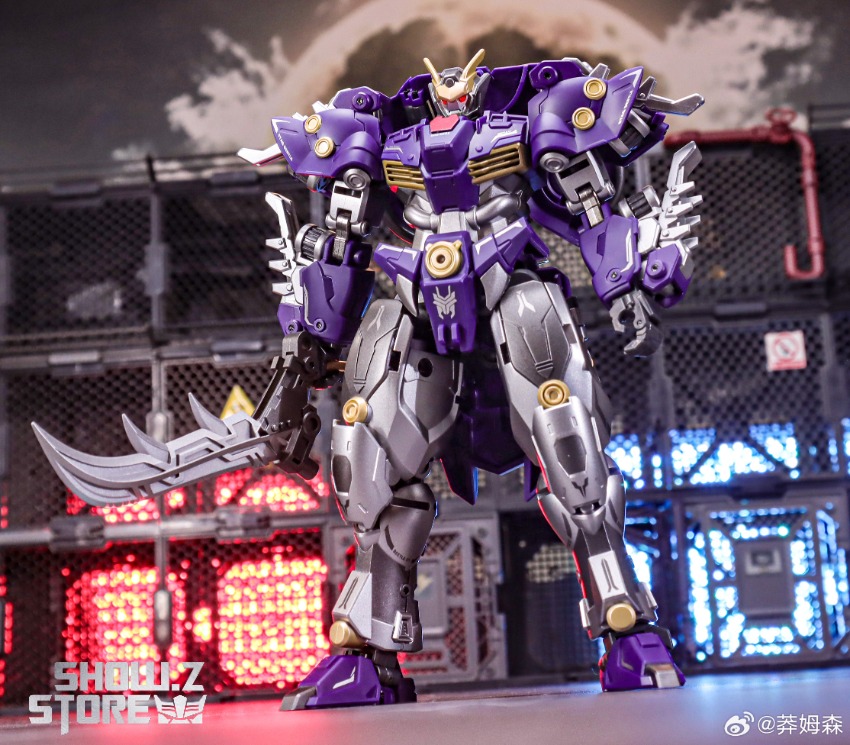 Cang-Toys TA-HCZ001 Transage purple white robot action figure curved blades Cang-Toys TA-HCZ001 Transage purple white robot action figure curved blades