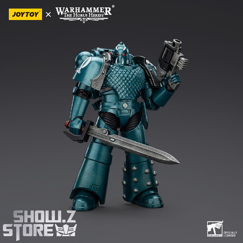 Teal colored Warhammer Alpha Legion warrior weapons accessories Teal colored Warhammer Alpha Legion warrior weapons accessories