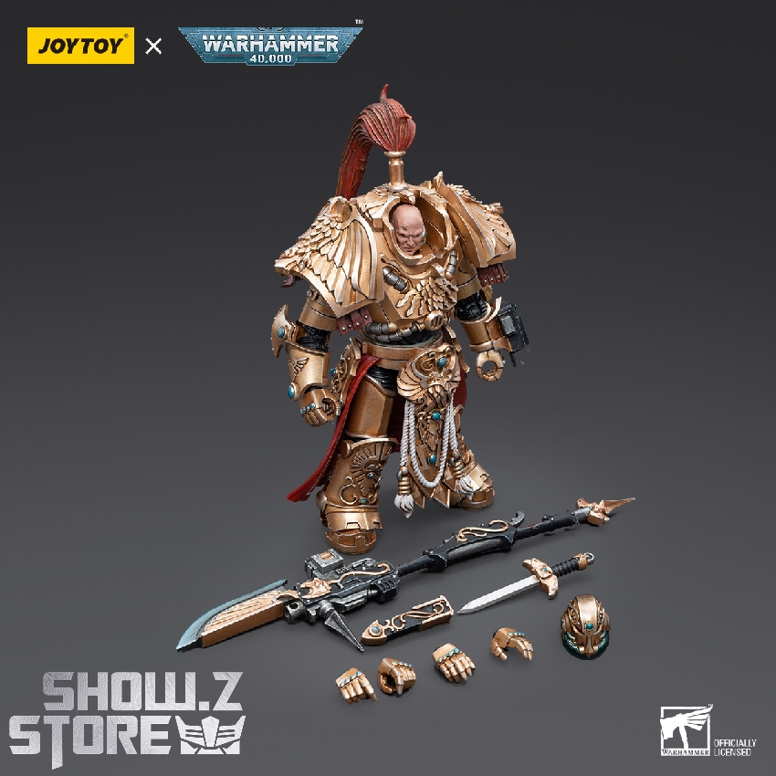 Gold red Custodes warrior detailed armor multiple accessories Gold red Custodes warrior detailed armor multiple accessories