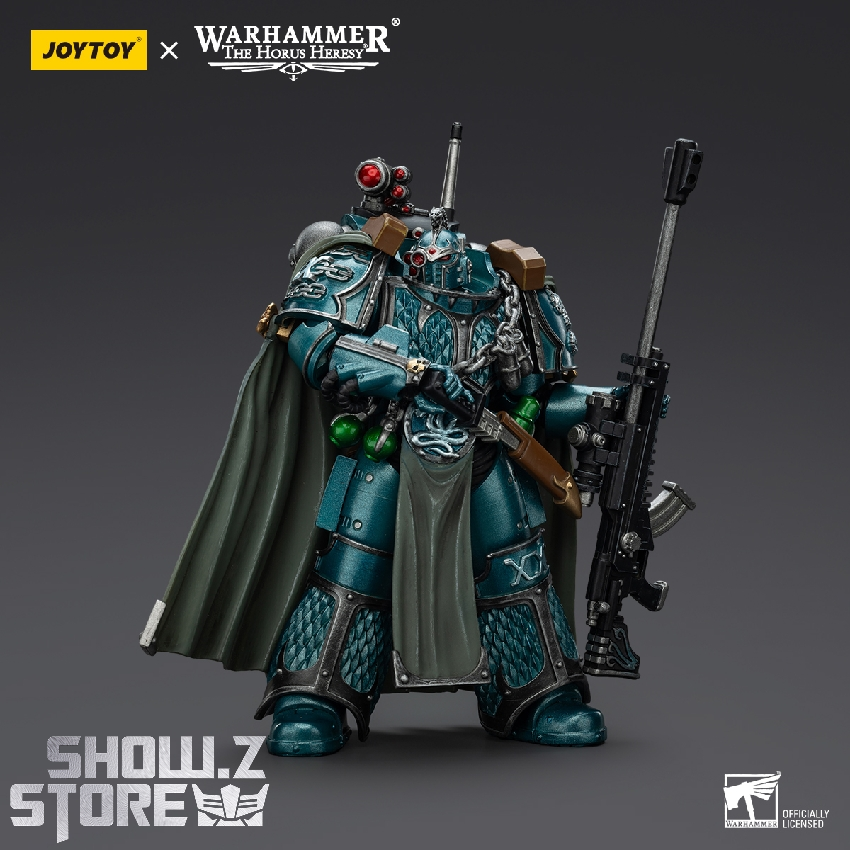 Alpha Legion soldier cape weapons teal color variant Alpha Legion soldier cape weapons teal color variant
