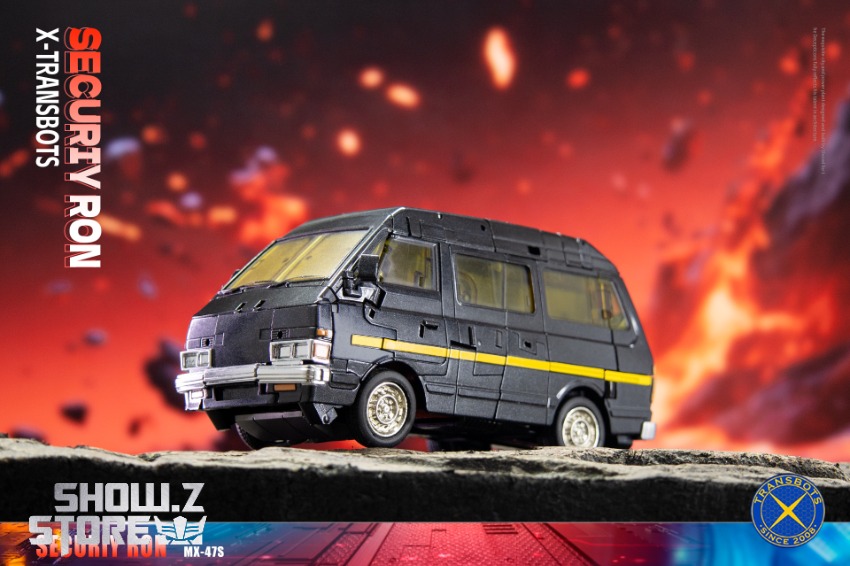 Ironhide transforming robot with fire effect background extended weapon Ironhide transforming robot with fire effect background extended weapon