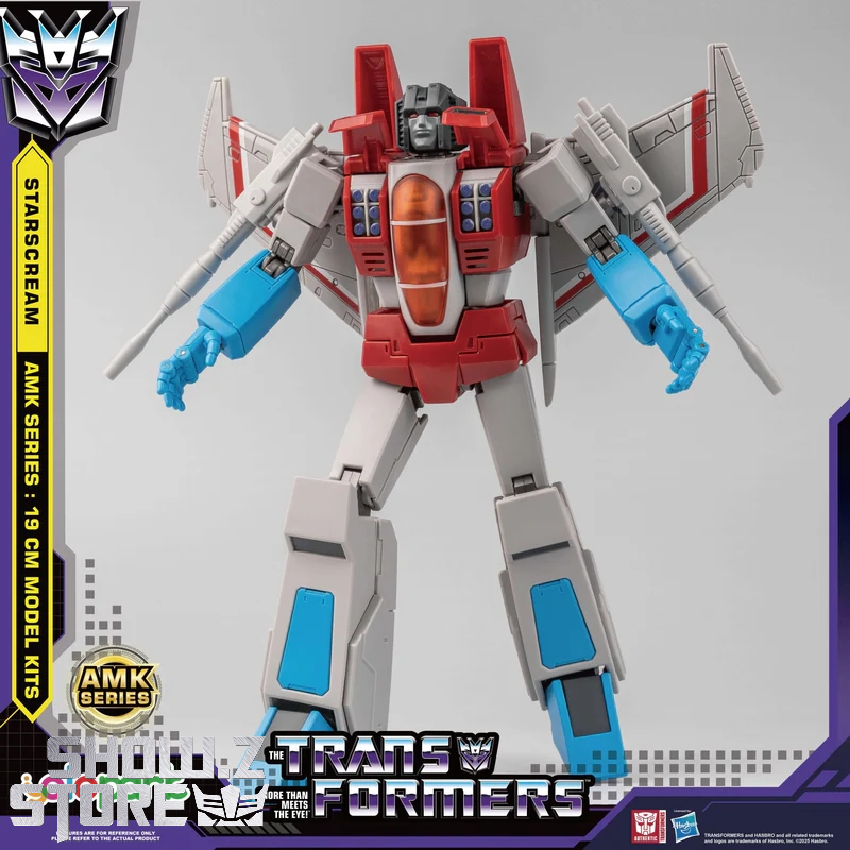 Full rear view Starscream G1 Transformers AMK collectible robot Full rear view Starscream G1 Transformers AMK collectible robot