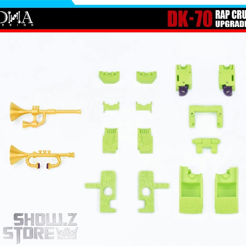 DNA Design DK-70 Bonecrusher upgrade kit lime green armor golden weapons DNA Design DK-70 Bonecrusher upgrade kit lime green armor golden weapons