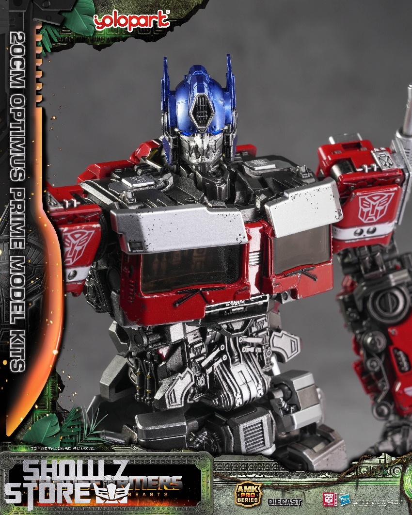 Yolopark AMK Pro Transformers Rise of the Beasts robot figure blue head red body Yolopark AMK Pro Transformers Rise of the Beasts robot figure blue head red body