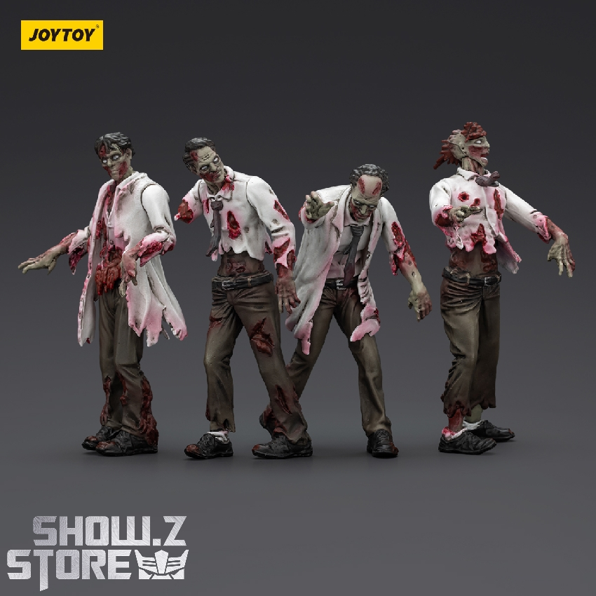 Complete Dark Source zombie scientist figurine set articulation range Complete Dark Source zombie scientist figurine set articulation range