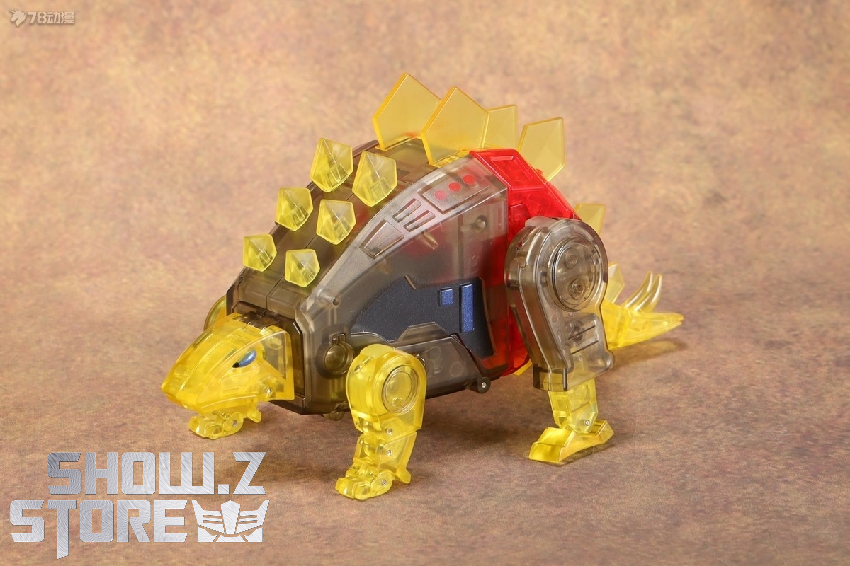 NewAge transparent dinosaur robot with snarling beast mode details NewAge transparent dinosaur robot with snarling beast mode details