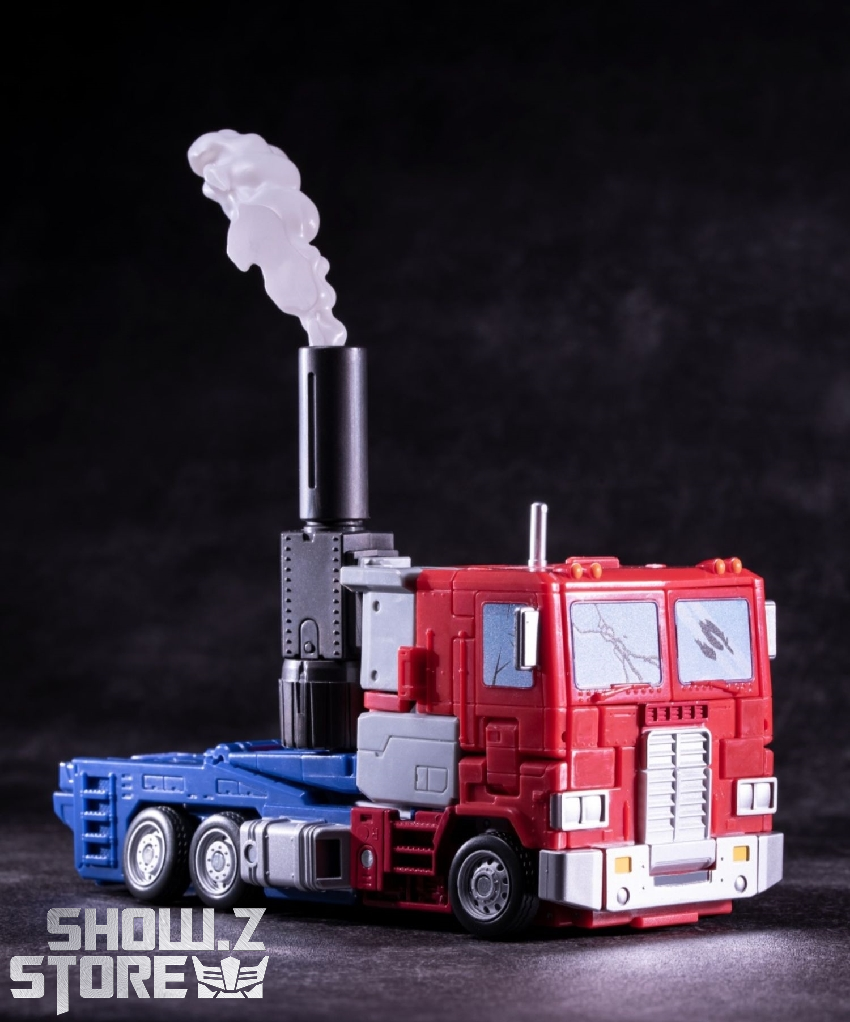 Optimus Prime red blue truck robot cannon weapon details Optimus Prime red blue truck robot cannon weapon details