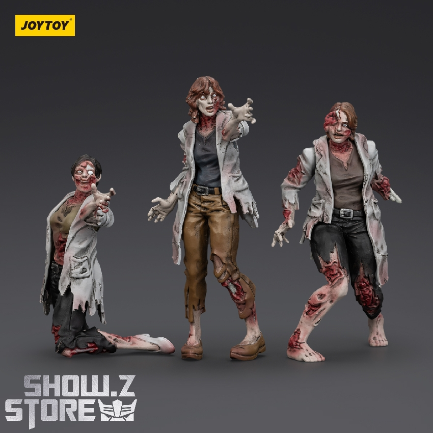 Dark Source zombie scientist character set multiple pose variations Dark Source zombie scientist character set multiple pose variations