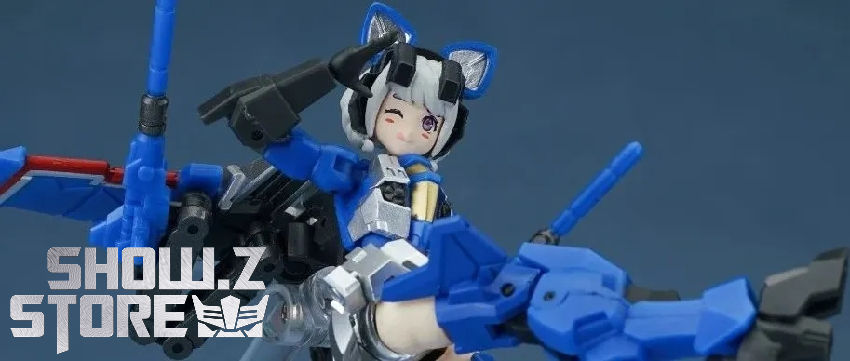 IronFactory LightingWing Thundercracker animed figure front pose blue IronFactory LightingWing Thundercracker animed figure front pose blue