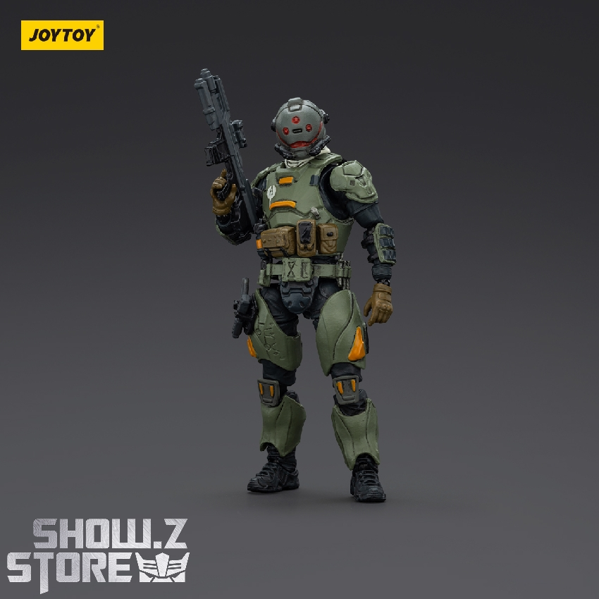 Dark Source APOC Storm Tempest armored suit close-up combat ready Dark Source APOC Storm Tempest armored suit close-up combat ready