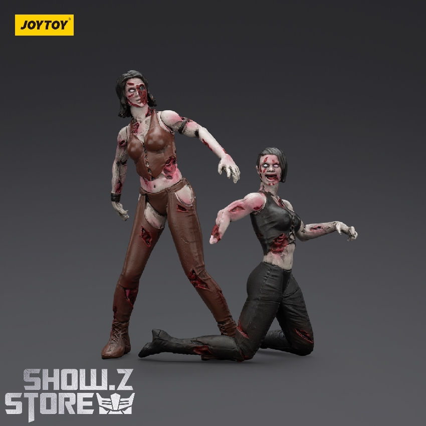 JoyToy Dark Source female zombie figure displayed action poses JoyToy Dark Source female zombie figure displayed action poses
