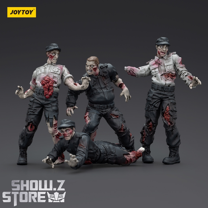 Security zombie figures black tactical equipment shown in detail Security zombie figures black tactical equipment shown in detail