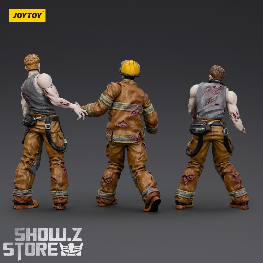 Highly articulated zombie firefighter realistic tactical gear details Highly articulated zombie firefighter realistic tactical gear details