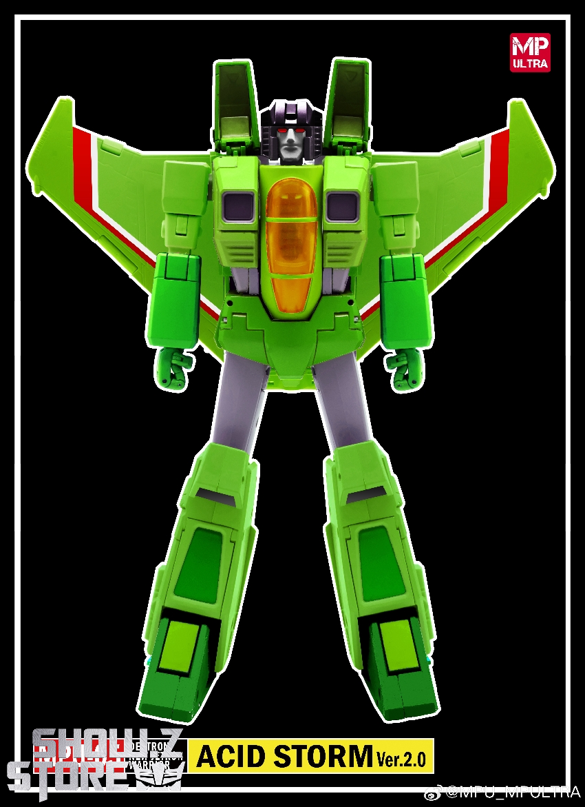 MPU MPU-05 Transformers Acid Storm green robot mode displayed MPU MPU-05 Transformers Acid Storm green robot mode displayed
