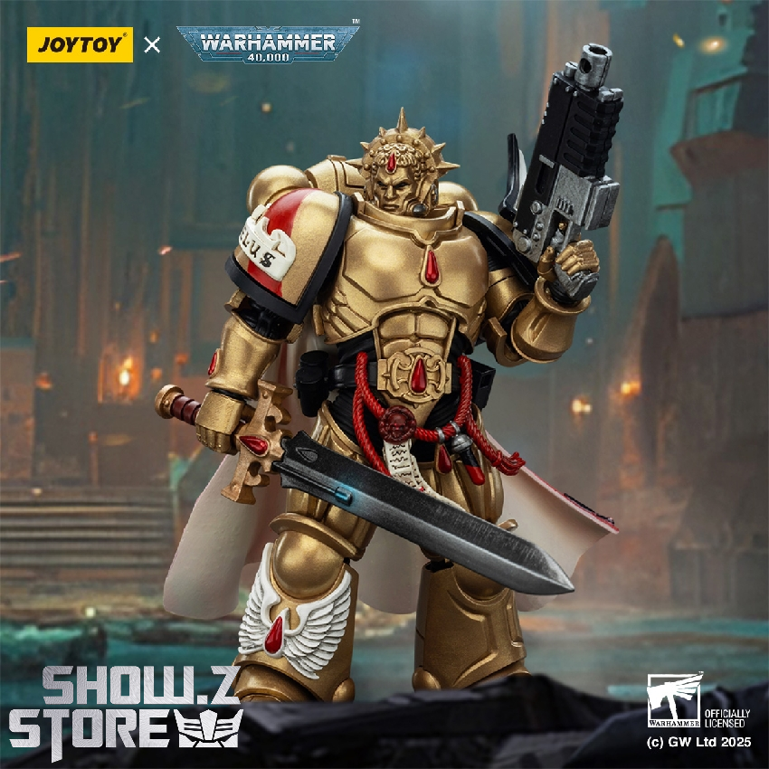 JoyToy 1/18 Warhammer 40K Blood Angels Captain Gold Armor figure JoyToy 1/18 Warhammer 40K Blood Angels Captain Gold Armor figure