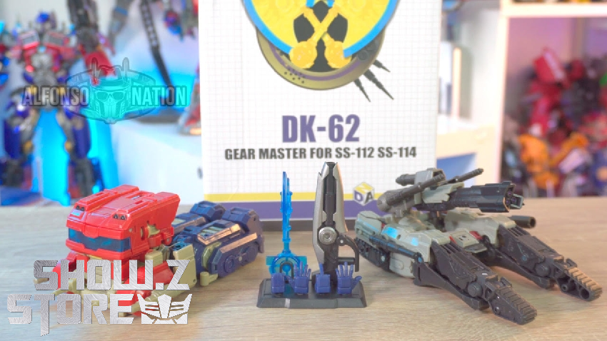 Gear Master enhancement kits displayed with original Optimus Prime comparison Gear Master enhancement kits displayed with original Optimus Prime comparison