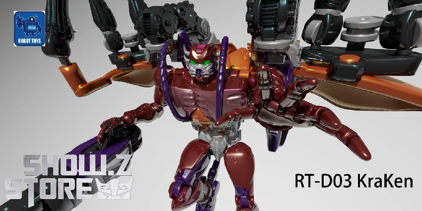 Robot Toys RT-D03 KraKen transforming beast figure poseable limbs Robot Toys RT-D03 KraKen transforming beast figure poseable limbs