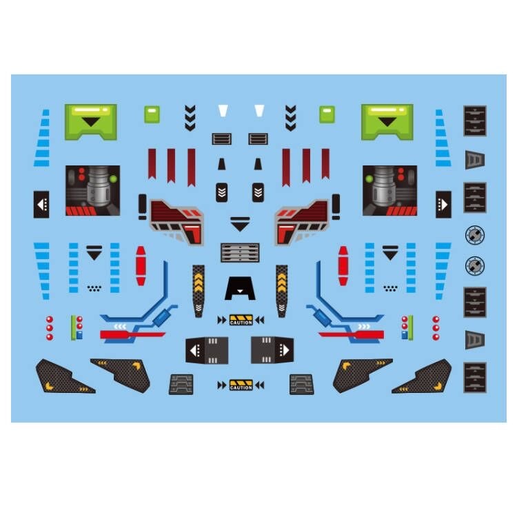 Blue decal transfer guide numbered assembly instructions Blue decal transfer guide numbered assembly instructions