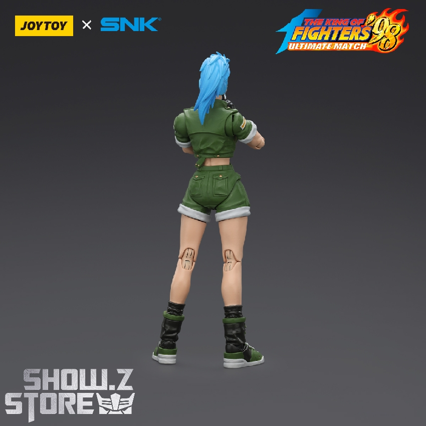 JoyToy Leona figure back view green military uniform detail JoyToy Leona figure back view green military uniform detail