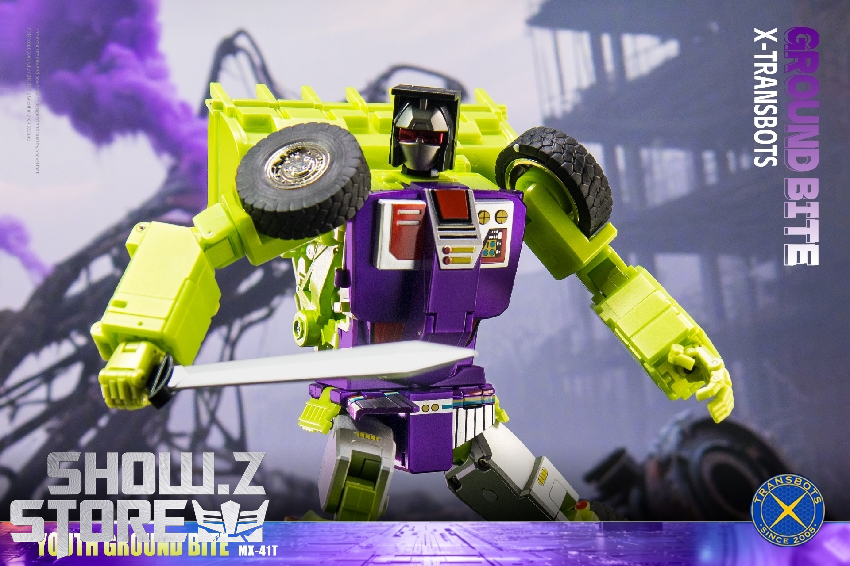 XTransbots MX-41T Youth green yellow purple robot figure XTransbots MX-41T Youth green yellow purple robot figure