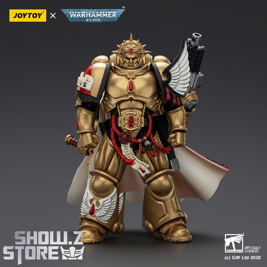 Warhammer 40K Golden Blood Angels Captain detailed armor painting Warhammer 40K Golden Blood Angels Captain detailed armor painting