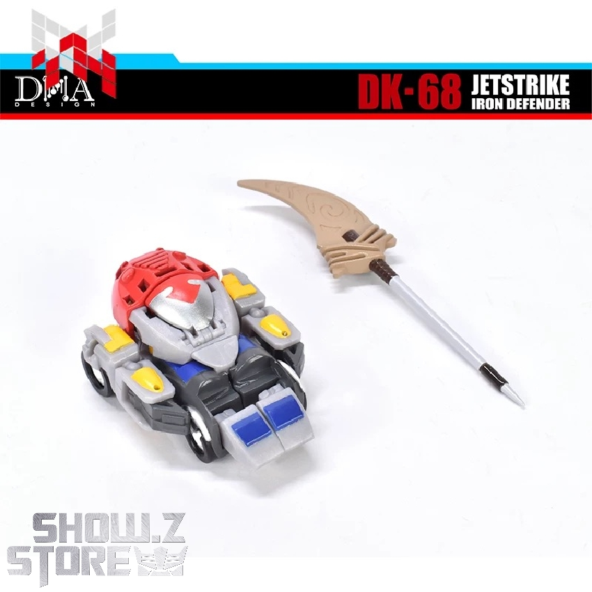 Red yellow vehicle robot tan brown weapon collectible Red yellow vehicle robot tan brown weapon collectible
