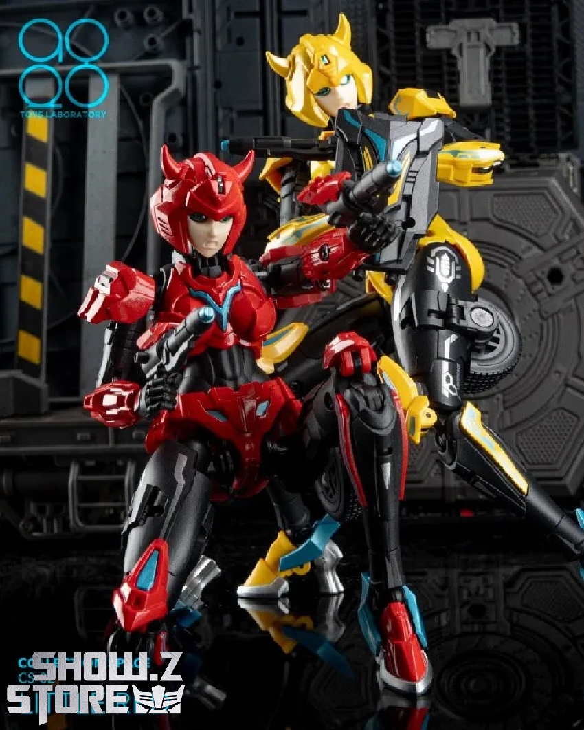 Golden yellow transformable bishoujo robot warrior figure orange armor wings blue Golden yellow transformable bishoujo robot warrior figure orange armor wings blue