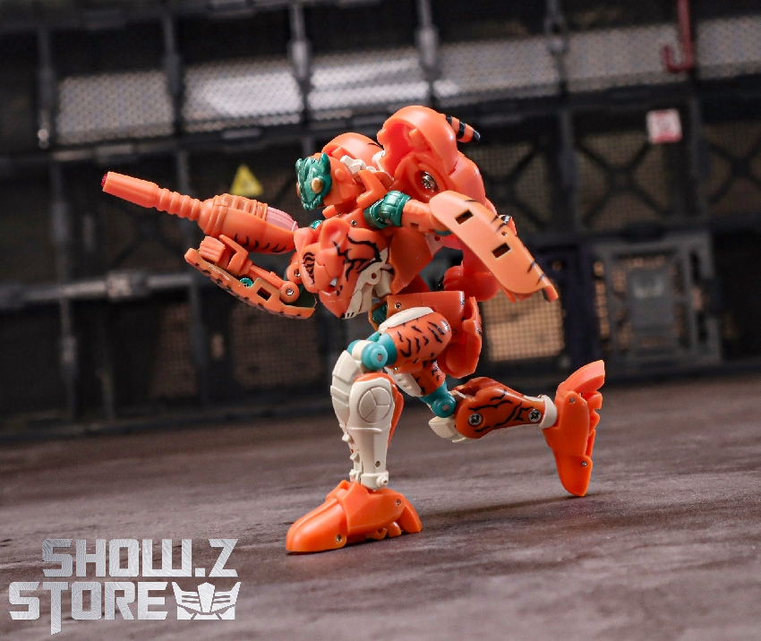 Orange beast mode robot detailed mechanical armor plating Orange beast mode robot detailed mechanical armor plating