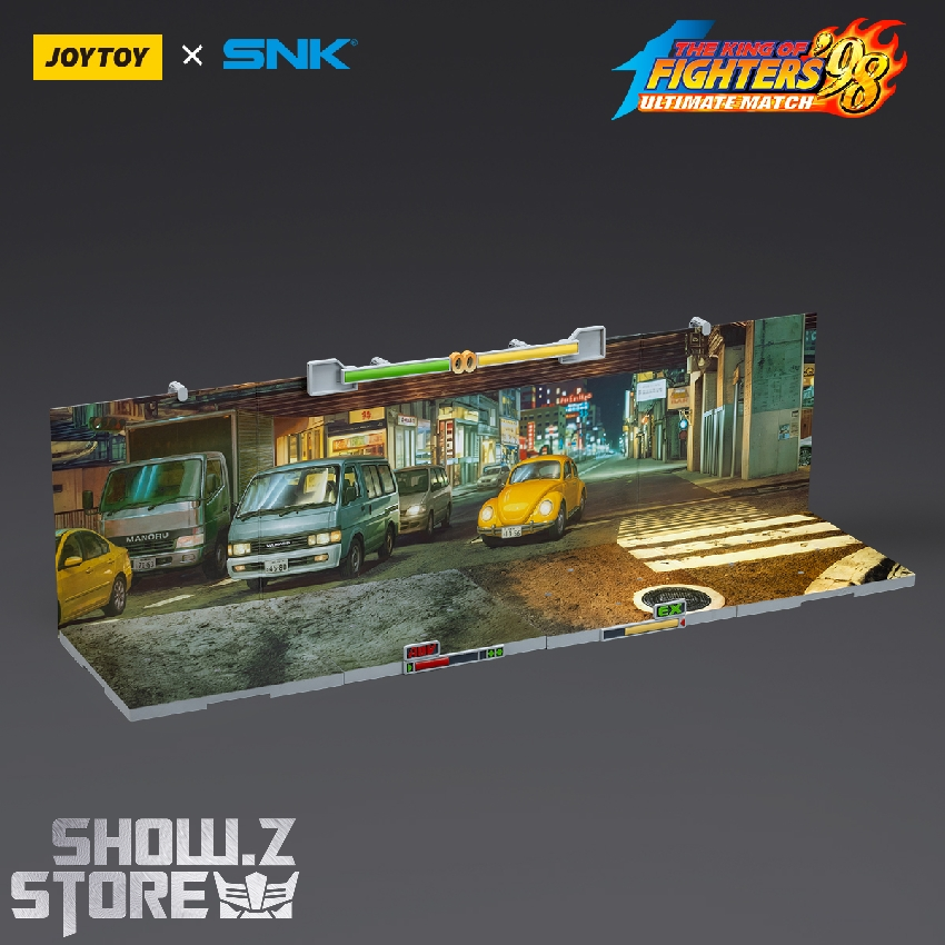 Stage diorama buildings storefronts small detail vehicles displayed Stage diorama buildings storefronts small detail vehicles displayed