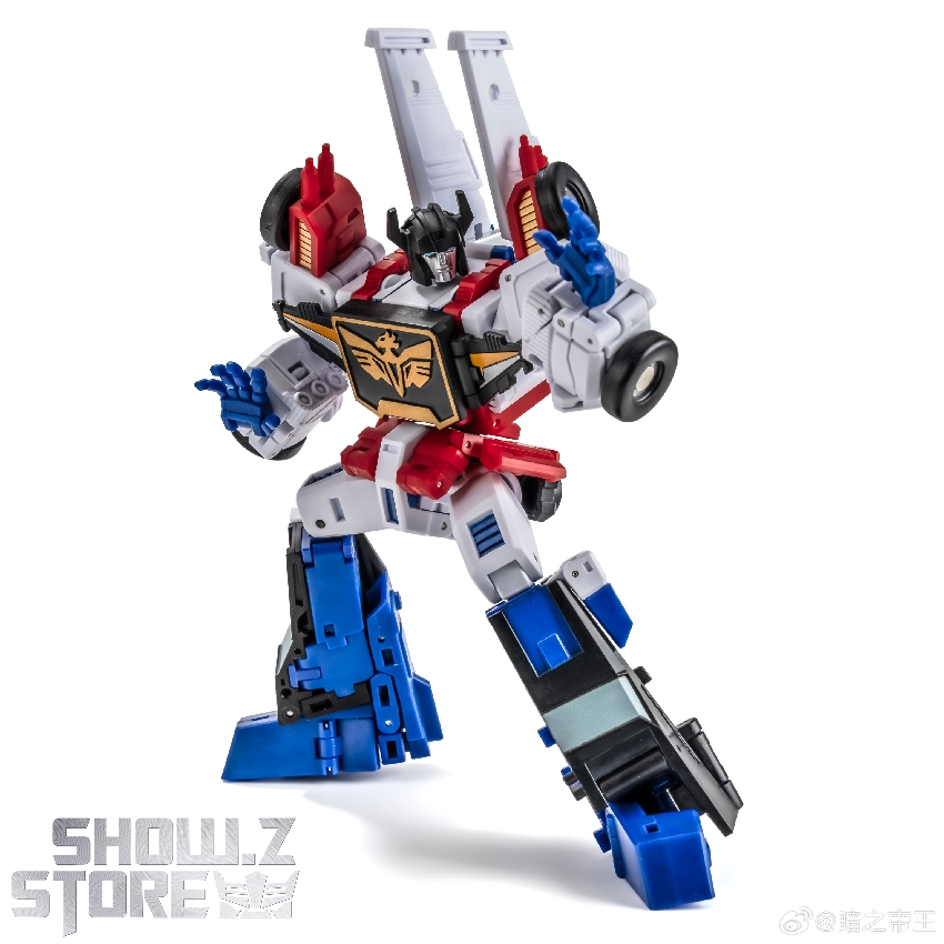 Newage Dartagnan Sixshot robot in dynamic action pose Newage Dartagnan Sixshot robot in dynamic action pose