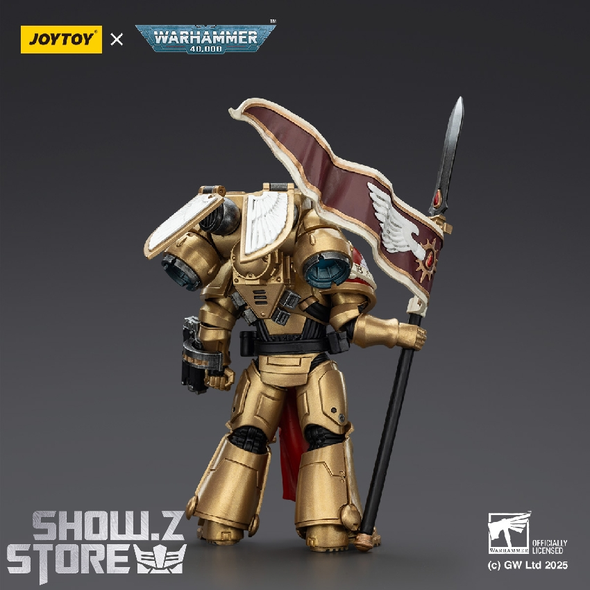 Rear view of winged armored warrior with halberd weapon Rear view of winged armored warrior with halberd weapon