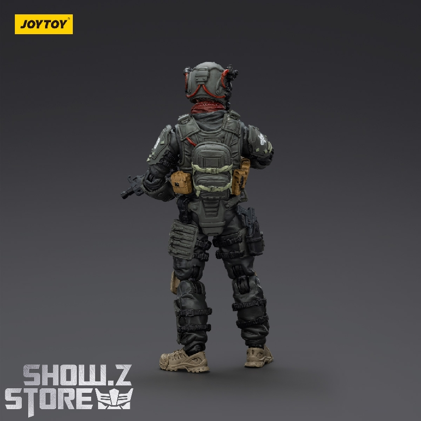JoyToy Darksilicon soldier back view showing armor details JoyToy Darksilicon soldier back view showing armor details