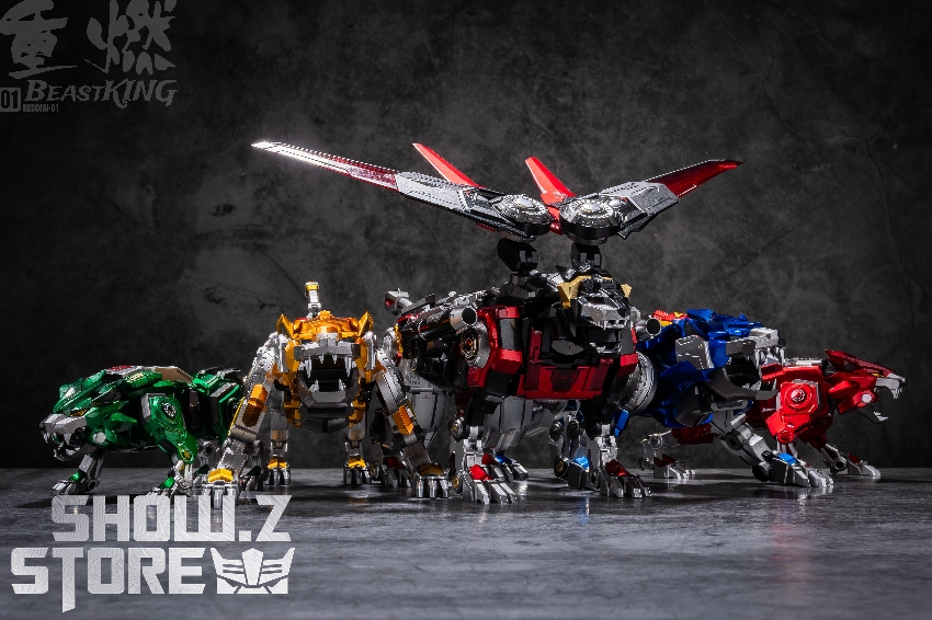 Reborn Voltron GoLion with mechanical armor and details Reborn Voltron GoLion with mechanical armor and details