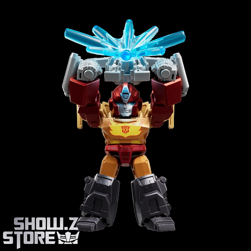 Blokees Transformers Defender red yellow and blue robot standard stance Blokees Transformers Defender red yellow and blue robot standard stance