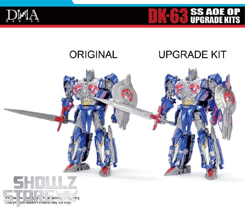 Comparison of original and DK-63 upgrade kit applied to Aoe OP robot Comparison of original and DK-63 upgrade kit applied to Aoe OP robot