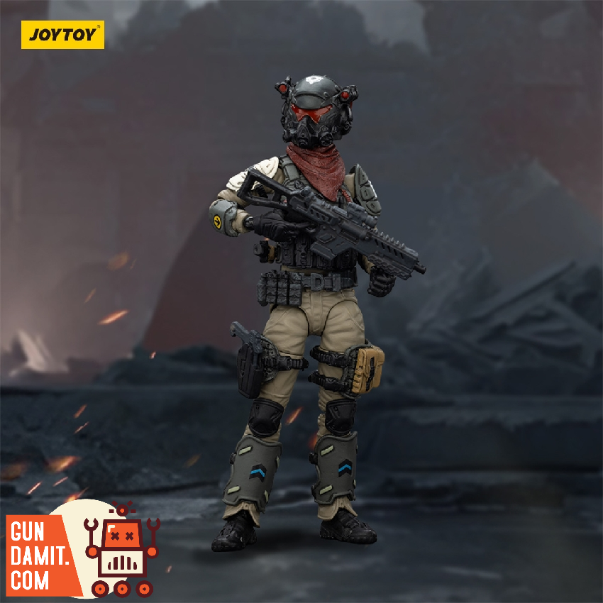 JoyToy Dark Source Stellar Scar Gravelgold soldier in tactical gear with rifle JoyToy Dark Source Stellar Scar Gravelgold soldier in tactical gear with rifle