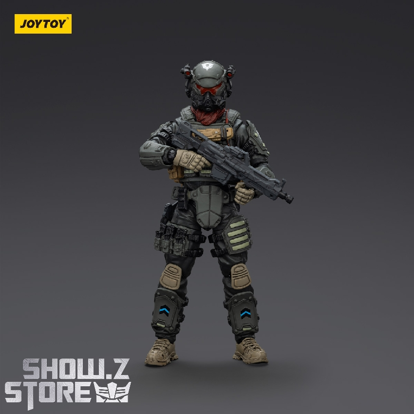 JoyToy Darksilicon character front view with rifle stance JoyToy Darksilicon character front view with rifle stance