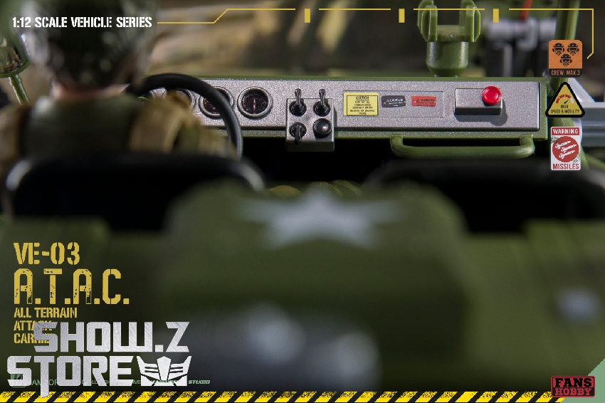 Military green 1/12 FansHobby VE-03 Strike Vehicle ATAC transport cockpit Military green 1/12 FansHobby VE-03 Strike Vehicle ATAC transport cockpit