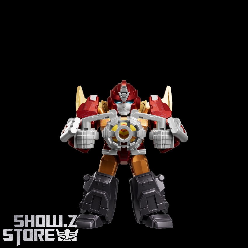 Defender figure white and red armor showing arm configuration Defender figure white and red armor showing arm configuration