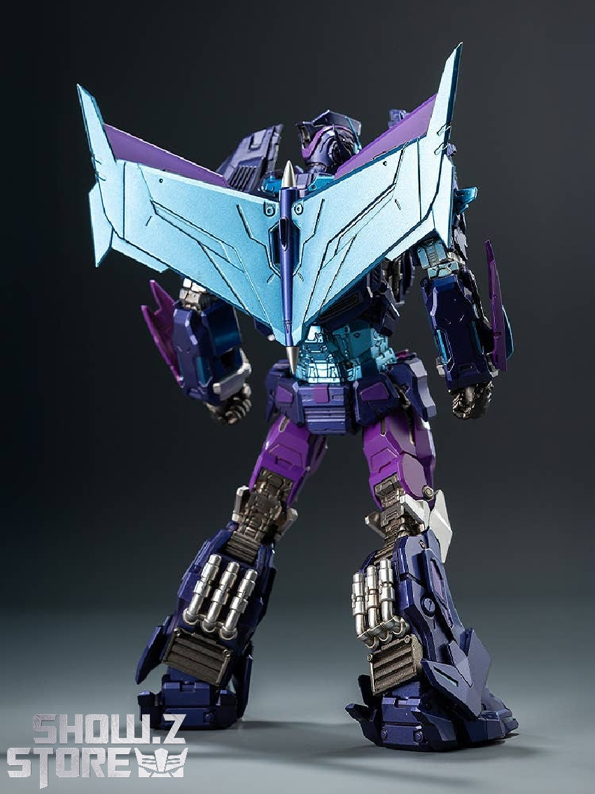 Rodimus Prime robot back view with wing configuration Rodimus Prime robot back view with wing configuration