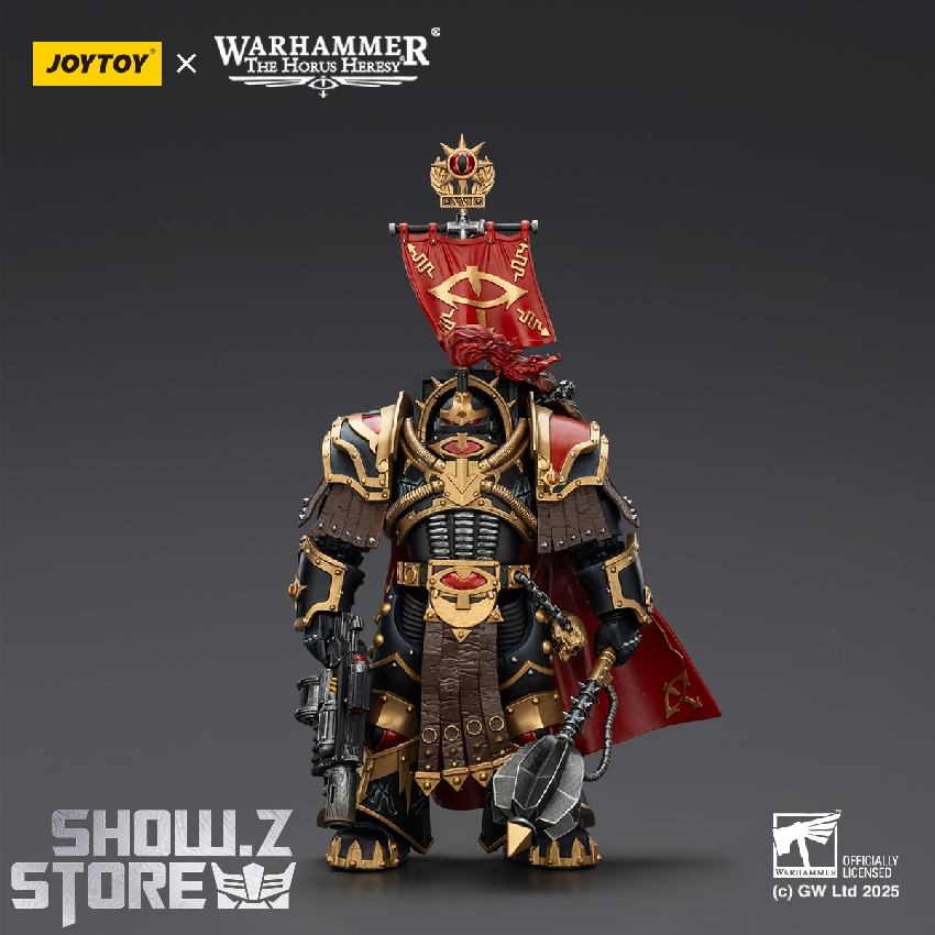 JoyToy 1/18 Warhammer Sons of Horus Cataphractii Praetor in gold and red armor JoyToy 1/18 Warhammer Sons of Horus Cataphractii Praetor in gold and red armor