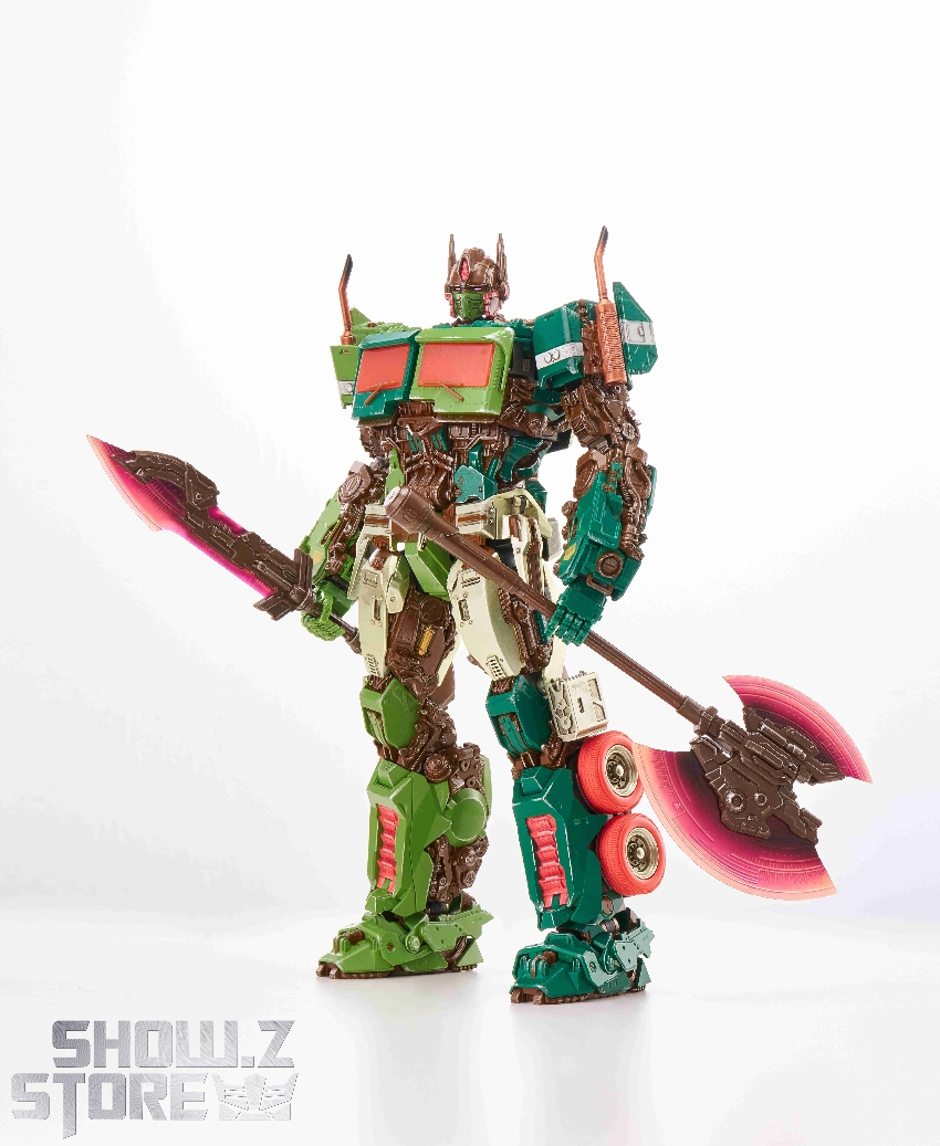 Robot showing combat-ready pose with sword and accessories Robot showing combat-ready pose with sword and accessories