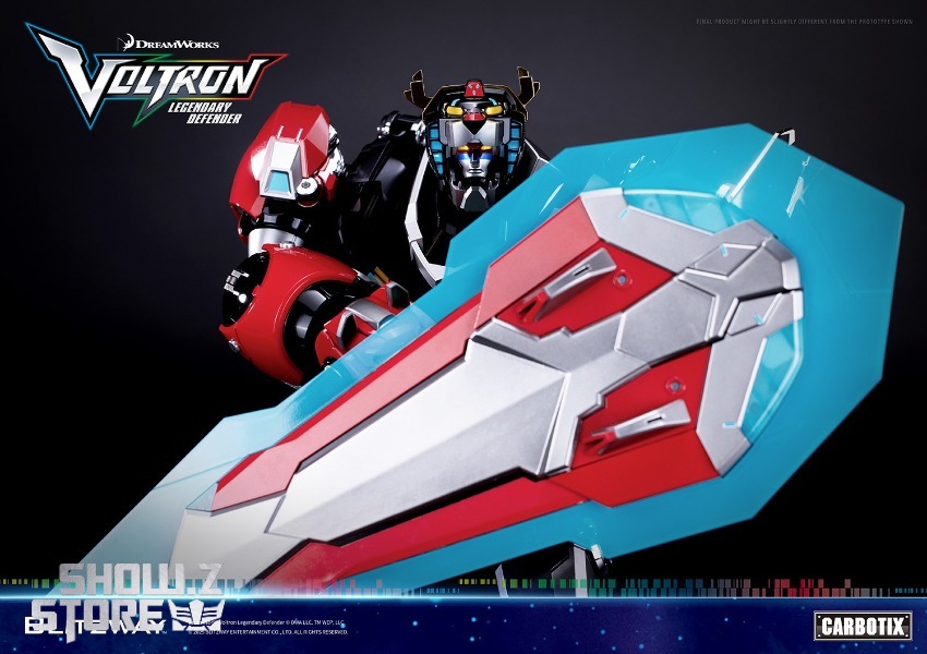 Voltron warrior with blue lion vehicle mode and component robots Voltron warrior with blue lion vehicle mode and component robots