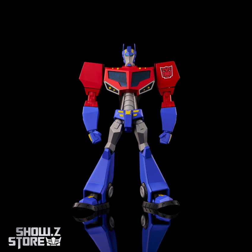 Flame Toys Furai Optimus Prime red blue robot Flame Toys Furai Optimus Prime red blue robot