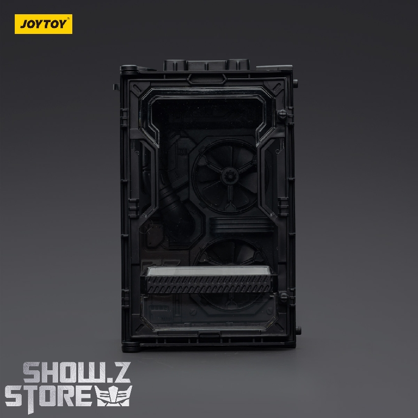 JoyToy 1/25 Hangar Display Case Shadow Black front view JoyToy 1/25 Hangar Display Case Shadow Black front view