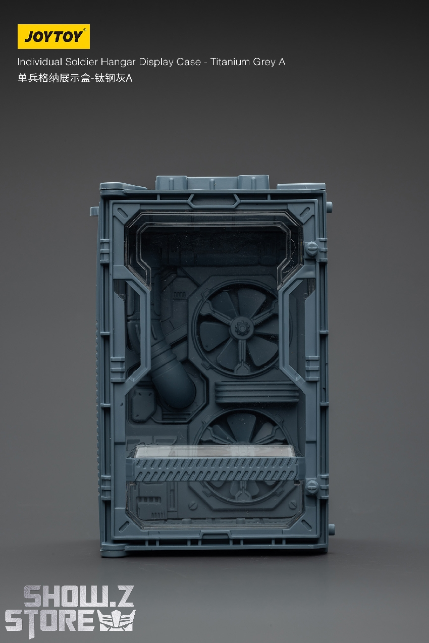 JoyToy 1/25 Hangar Display Case Titanium Grey open side JoyToy 1/25 Hangar Display Case Titanium Grey open side