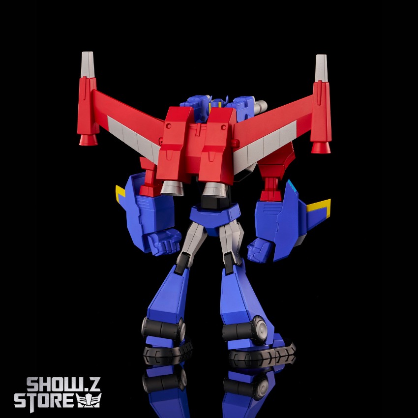 Red and blue Transformers robot with sword weapon Red and blue Transformers robot with sword weapon