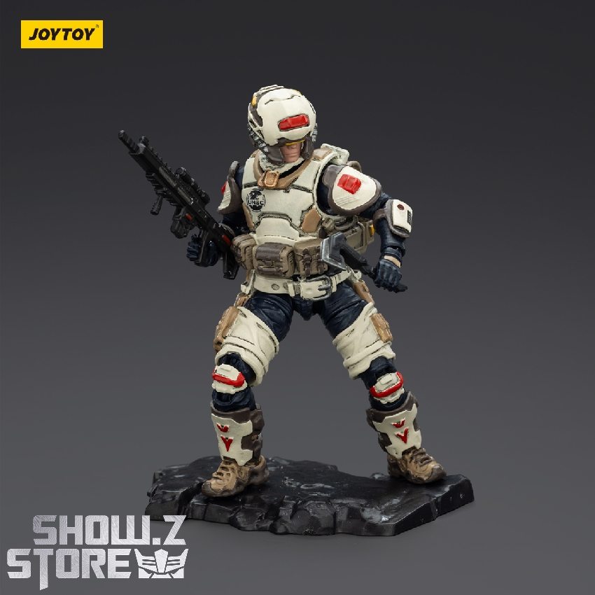 Levi soldier in combat pose with rifle Levi soldier in combat pose with rifle