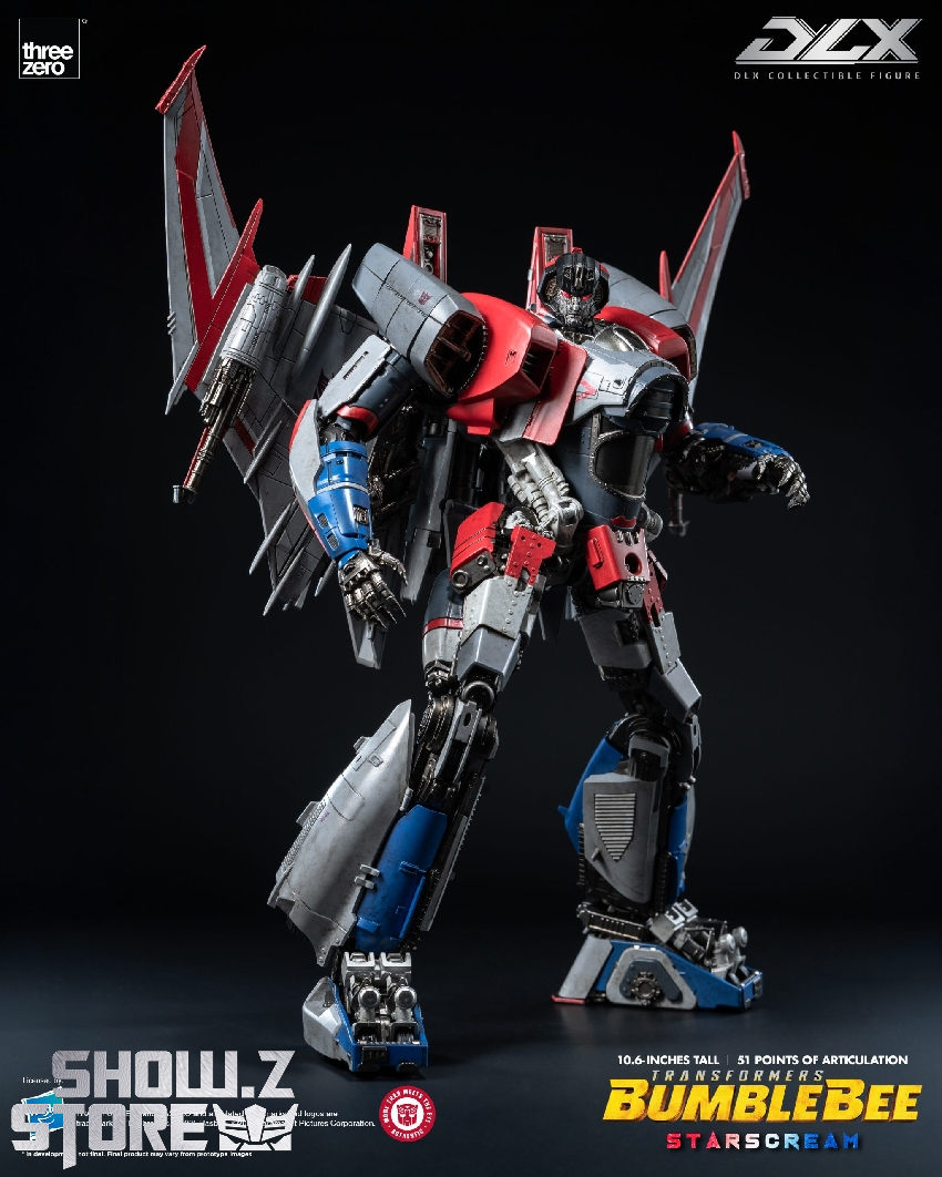Starscream robot figure with extended wings pose Starscream robot figure with extended wings pose
