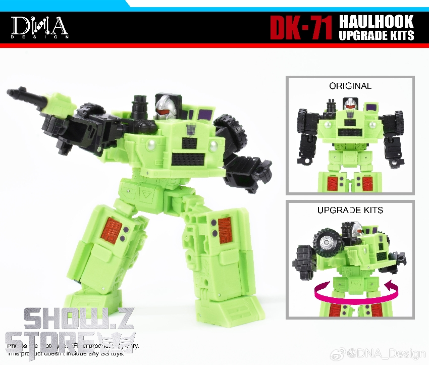 Upgraded robot with black upgrade kit parts in robot mode Upgraded robot with black upgrade kit parts in robot mode